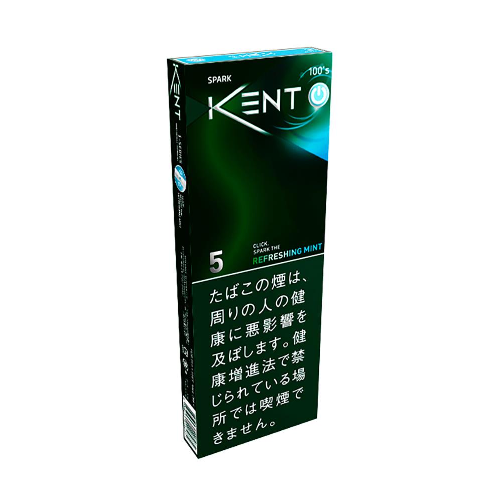 kent s-series spark mint 5 100s box 焦油:5mg 尼古丁:0.5mg