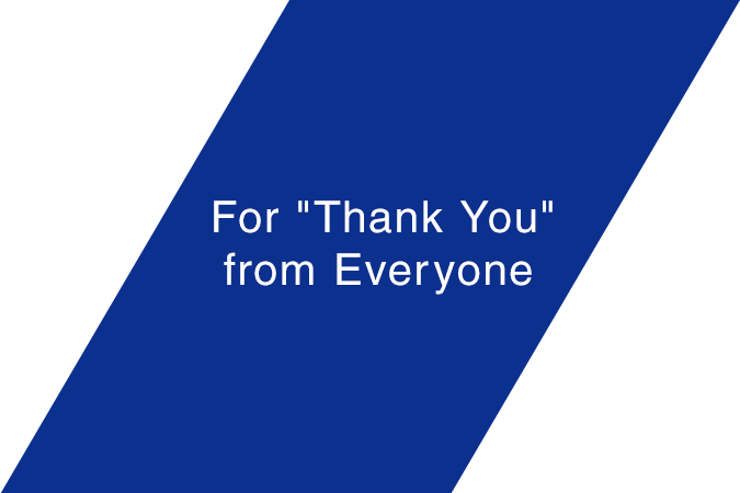 For "Thank You" from Everyone