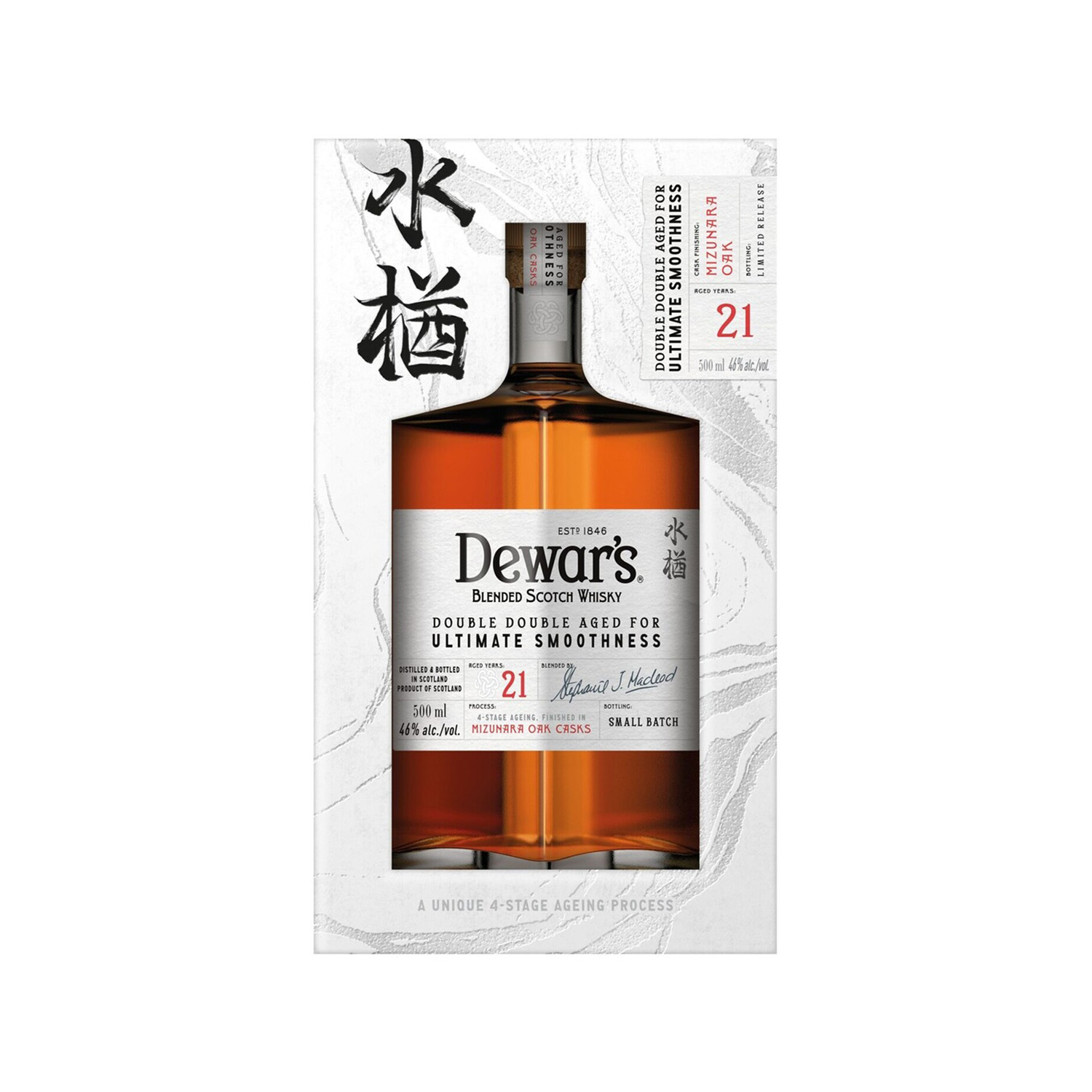 帝王四次陈酿21年威士忌-水楢桶