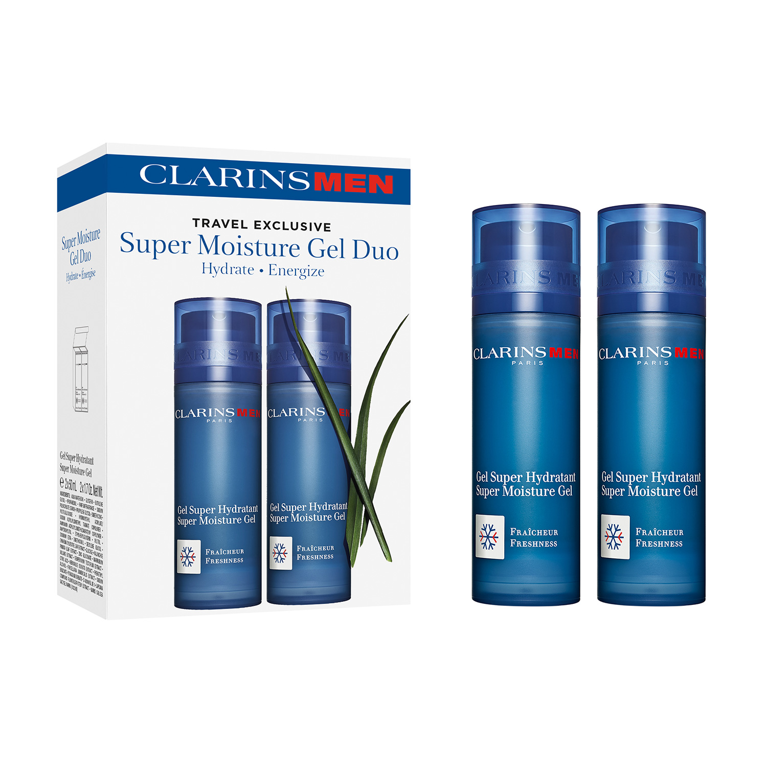 ClarinsMen Super Moisture Gel Duo 