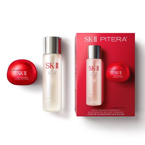 Facial Treatment Essence & Skinpower Re-New Airy Cream Set