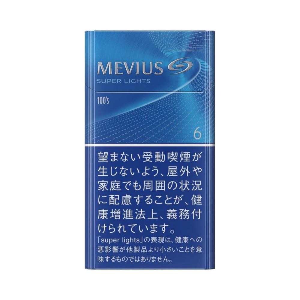MEVIUS SUPER LIGHTS 100's BOX / Tar:6mg Nicotine:0.5mg