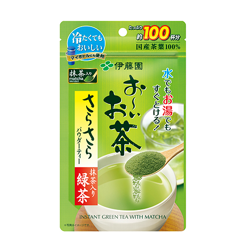 Rustling Oi-Ocha with green tea powder