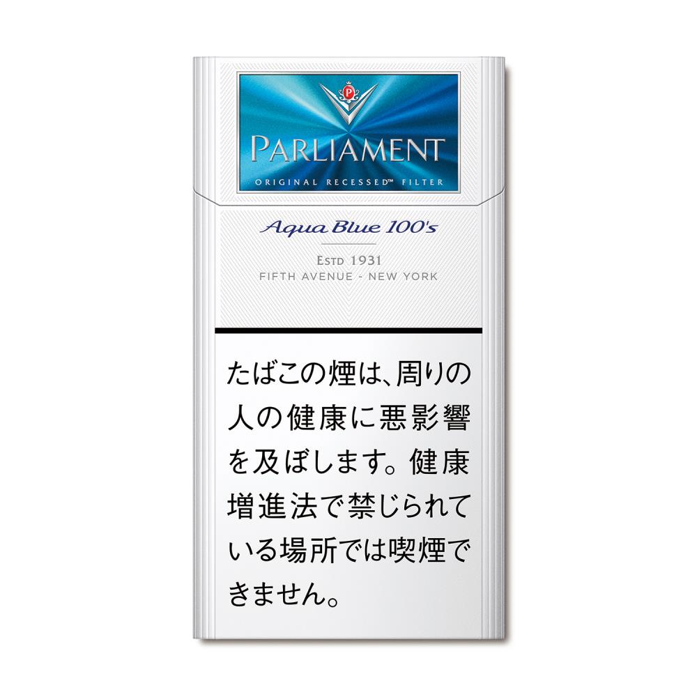 PARLIAMENT AQUA BLUE 100 BOX / Tar:6mg Nicotine:0.5mg