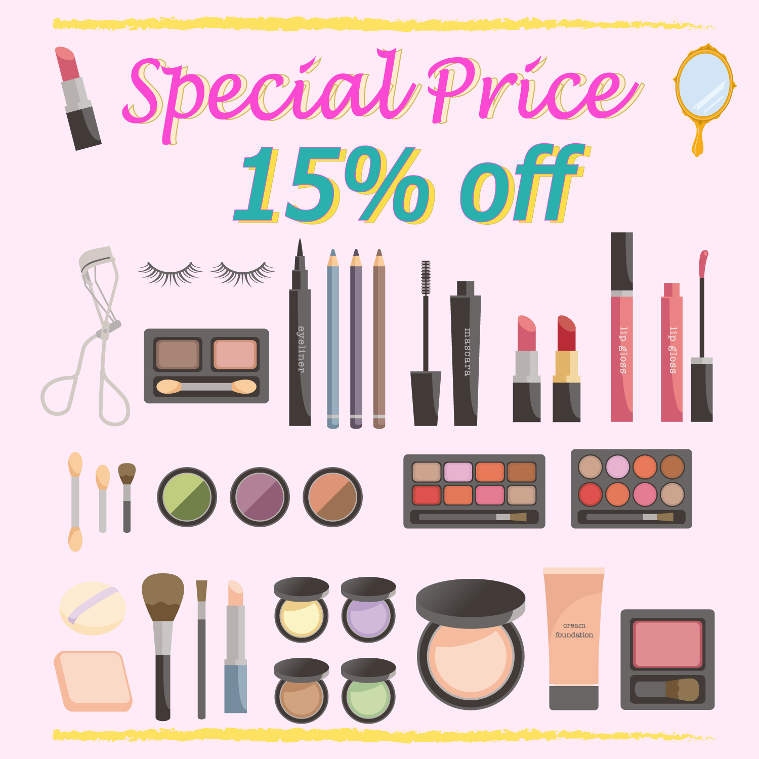【Cosmetics】15 percent off the regular price