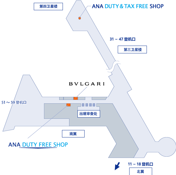 第一候机大厅南翼 地图