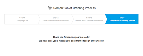 (5) Complete the ordering process