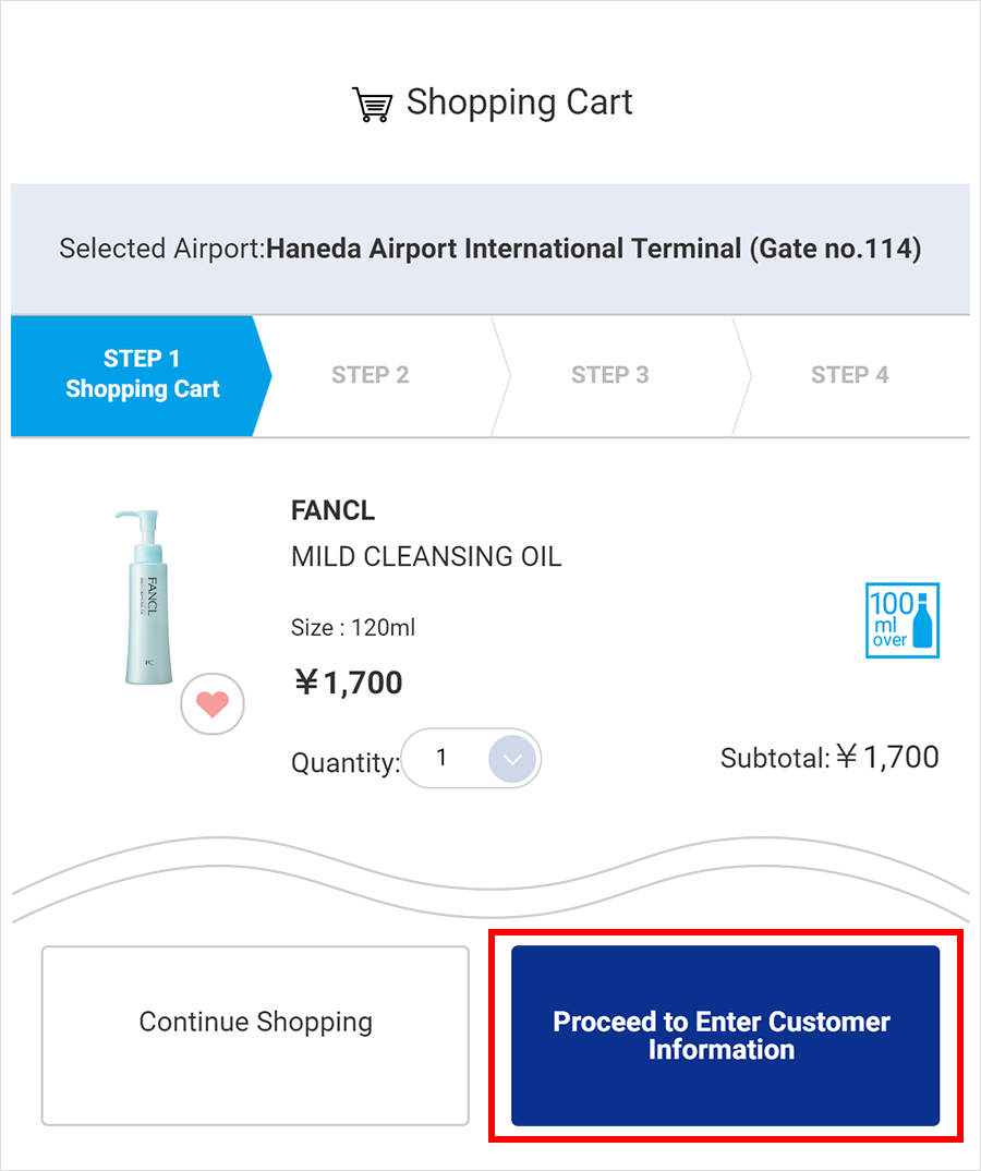 (4) Put Items in Your Shopping Cart