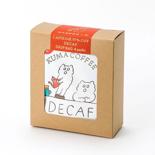 KUMA COFFEE ドリップバッグコーヒー【デカフェ】4個BOXセット