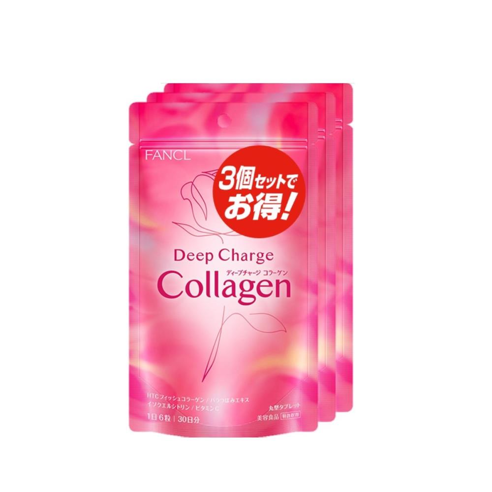Deep Charge Collagen(tablet) (Economy set of 3 packets)