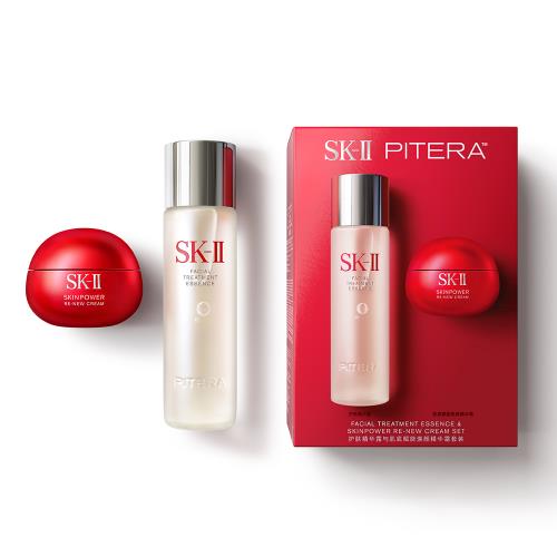 フェイシャル トリートメント エッセンス & スキンパワー リニュー  クリーム セット