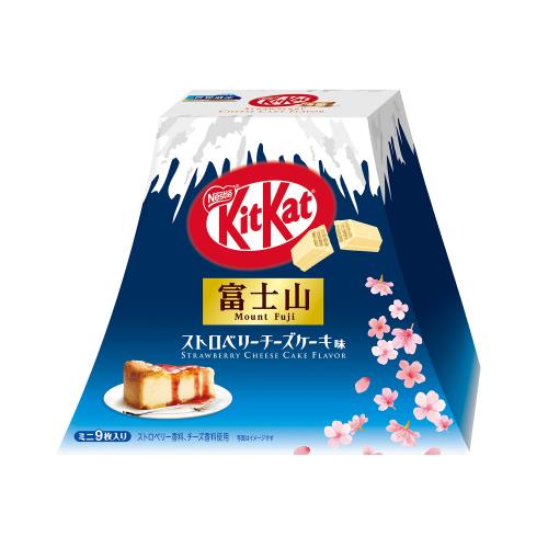 Kit Kat 迷你 草莓起司蛋糕口味 富士山包裝